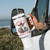 Yippee Ki Yay Mother Fcker Tumbler With Handle Funny Santa Gun Christmas - Wonder Print Shop
