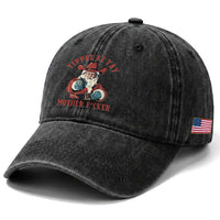 Yippee Ki Yay Mother Fcker Washed Cotton Baseball Cap Funny Santa Gun Christmas