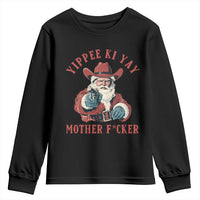 Yippee Ki Yay Mother Fcker Youth Sweatshirt Funny Santa Gun Christmas - Wonder Print Shop