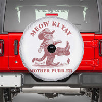 Funny Cowboy Cat Spare Tire Cover Western Rodeo Meow Ki Yay Mother Purrer - Wonder Print Shop