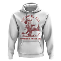 Funny Cowboy Cat Hoodie Western Rodeo Meow Ki Yay Mother Purrer - Wonder Print Shop