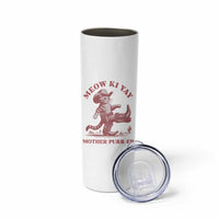 Funny Cowboy Cat Skinny Tumbler Western Rodeo Meow Ki Yay Mother Purrer - Wonder Print Shop