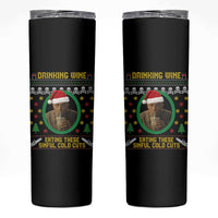 Charlie Hunnam Ed Gein Skinny Tumbler Drinking Wine Eating These Sinful Cold Cuts - Wonder Print Shop