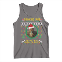 Charlie Hunnam Ed Gein Tank Top Drinking Wine Eating These Sinful Cold Cuts - Wonder Print Shop