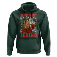 Santa Christmas Movie Funny Hoodie Naughty List Legend - Wonder Print Shop