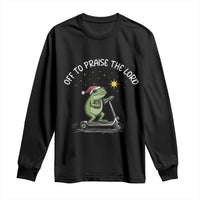 Funny Frog Christian Long Sleeve Shirt Off To Praise The Lord - Wonder Print Shop