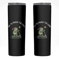 Funny Frog Christian Skinny Tumbler Off To Praise The Lord - Wonder Print Shop