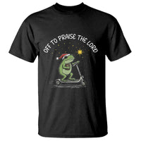 Funny Frog Christian T Shirt Off To Praise The Lord - Wonder Print Shop