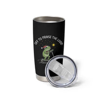Funny Frog Christian Tumbler Cup Off To Praise The Lord - Wonder Print Shop