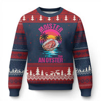 Moister Than An Oyster Ugly Christmas Sweater Funny Inappropriate Adult Humor Women - Wonder Print Shop