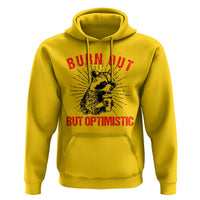 Burnt Out But Optimistic Hoodie Funny Raccoon Meme - Wonder Print Shop