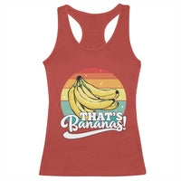 That's Bananas Racerback Tank Top Funny Banana Lover Saying - Wonder Print Shop