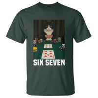 67 Poker Cat T Shirt Funny Six Seven Meme - Wonder Print Shop