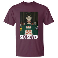 67 Poker Cat T Shirt Funny Six Seven Meme - Wonder Print Shop