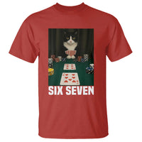 67 Poker Cat T Shirt Funny Six Seven Meme - Wonder Print Shop