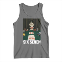 67 Poker Cat Tank Top Funny Six Seven Meme - Wonder Print Shop