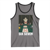 67 Poker Cat Tank Top Funny Six Seven Meme - Wonder Print Shop
