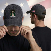67 Poker Cat Washed Cotton Baseball Cap Funny Six Seven Meme