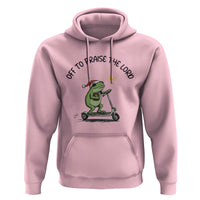 Off To Praise The Lord Hoodie Funny Frog Christian - Wonder Print Shop