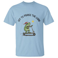 Off To Praise The Lord T Shirt Funny Frog Christian - Wonder Print Shop