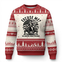 Freedom Resist Protest Civil Rights Ugly Christmas Sweater Excuse Me Did Someone Order Freedom