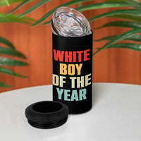White Boy Of The Year 4 in 1 Can Cooler Tumbler Funny Statement
