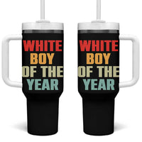 White Boy Of The Year Tumbler With Handle Funny Statement
