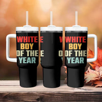 White Boy Of The Year Tumbler With Handle Funny Statement