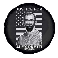 Justices for Alex Pretti Spare Tire Cover Resist ICE Immigration Deportation Protest Minnesota