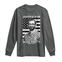Justices for Alex Pretti Long Sleeve Shirt Resist ICE Immigration Deportation Protest Minnesota