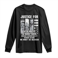 Justice for Alex and Renee Long Sleeve Shirt Anti ICE Immigration Protest Human Rights
