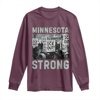 Minnesota Resist Anti ICE Immigration Protest Long Sleeve Shirt Streets Of Minneapolis Right Now Ice Out