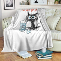 No Ice Please Throw Blanket Funny Black Cat Sarcastic Abolish ICE Meme