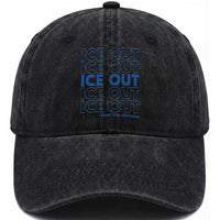 ICE Out Washed Cotton Baseball Cap I Stand With Minnesota Minneapolis Anti ICE