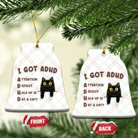I Got ADHD is that A Cat Ceramic Ornament Funny Cat Lover