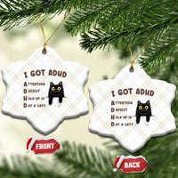 I Got ADHD is that A Cat Ceramic Ornament Funny Cat Lover