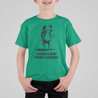I Need A Hug from A Baddie T Shirt For Kid Funny Frog Saying Quote