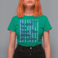 Autism Acceptance T Shirt For Women In April We Wear Blue Support Neurodivergent