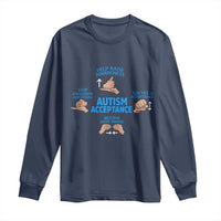 Autism Acceptance Long Sleeve Shirt Hand Neurodiversity SPED Teacher