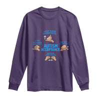 Autism Acceptance Long Sleeve Shirt Hand Neurodiversity SPED Teacher