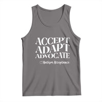 Autism Acceptance Tank Top Accept Adapt Advocate