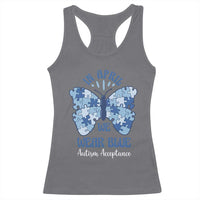 Autism Acceptance Racerback Tank Top In April We Wear Blue Special Education Teacher