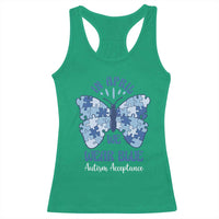 Autism Acceptance Racerback Tank Top In April We Wear Blue Special Education Teacher