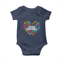 Autism Acceptance Baby Onesie Love Heart Puzzle Piece Gift