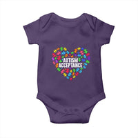 Autism Acceptance Baby Onesie Love Heart Puzzle Piece Gift