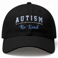 Autism Awareness Baseball Cap Neurodivergent Pride Infinity Symbol Support