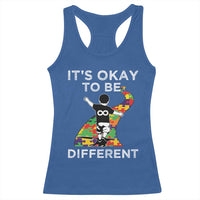 Autism Acceptance Racerback Tank Top It's Okay To Be Different