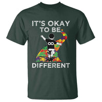 Autism Acceptance T Shirt It's Okay To Be Different
