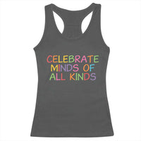 Autism Acceptance Racerback Tank Top Celebrate Minds of All Kinds