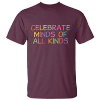 Autism Acceptance T Shirt Celebrate Minds of All Kinds